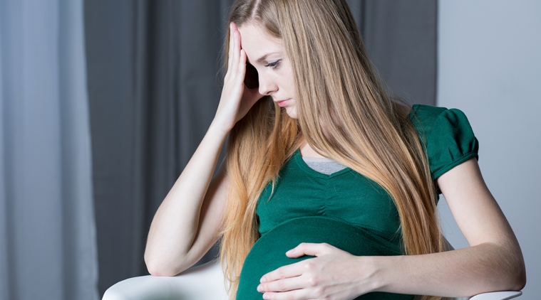 depression during pregnancy, negative impact on children during pregnancy, peri-natal and post-partum depression, Depressive symptoms in women during and after pregnancy, common pregnancy problems, The Indian Express, Indian Express news