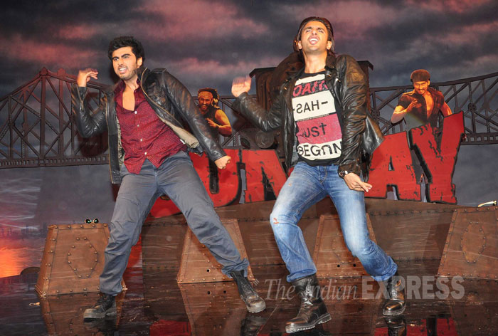 Gunday' Trio: Arjun, Ranveer, Priyanka  Man dress design, Leather jacket,  Men dress