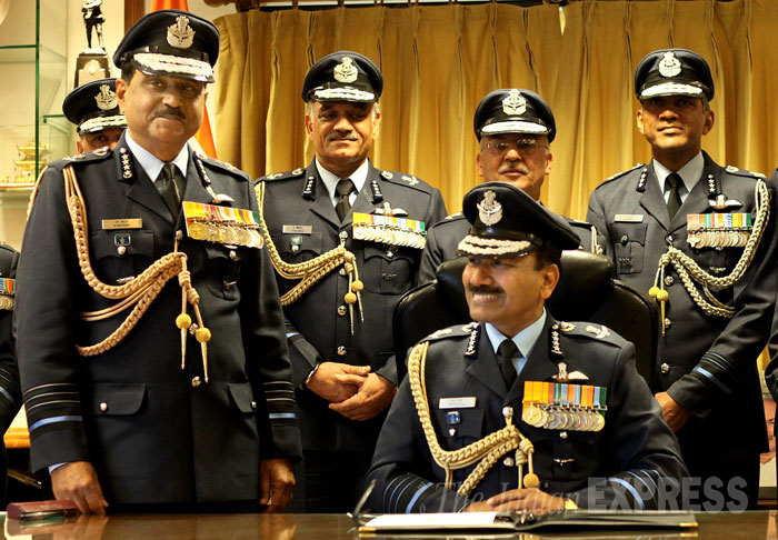 Today in pics: Arup Raha takes over as IAF chief,cold wave across India