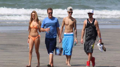 Justin Bieber jetted off to Panama with friends following his release from jail. (AP Photo)