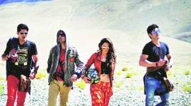 Vijendra Singh, Arfi Lamba, Kiara Advani and Mohit Marwah  shooting in Leh