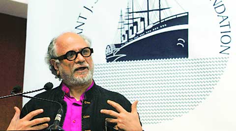 Homi K Bhabha speaks at the 16th Vasant J Sheth Memorial Lecture at CSMVS Thursday.