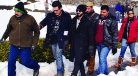 Shahid Kapoor  wearing  a beanie to hide his bald paté