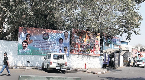 Lawyers appearing for the petitioners submitted in the court that the number of hoardings and banners would only increase due to the upcoming elections. (File photo)