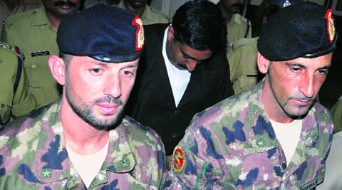 Italy said it would exercise ‘all options’ to bring back marines Massimiliano Latorre and Salvatore Girone.