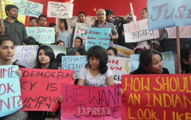 Nido Taniam case: Students union stage protest in Mumbai | Picture ...