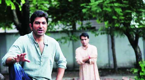 Jeet and Abir in a scene from The Royal Bengal Tiger