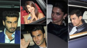 Starry Gunday night: Bollywood biggies watch Ranveer, Priyanka, Arjun’s film