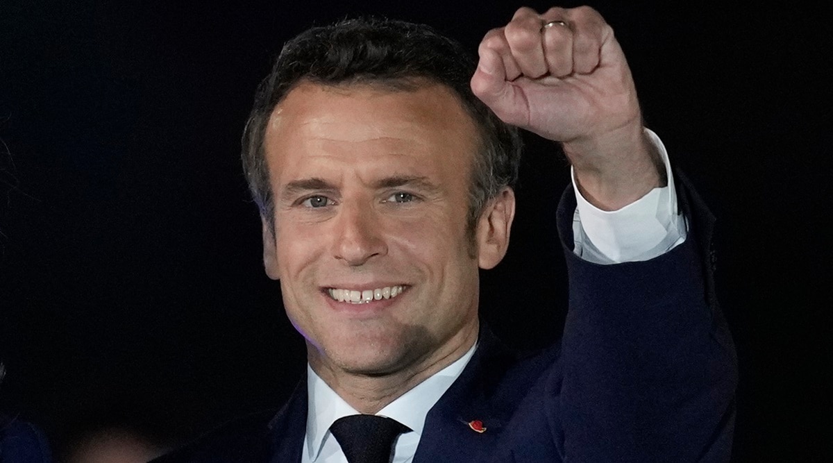 Macron wins, Emmanuel Macron, France election winner, Le Pen, Macron defeats Le Pen, Macron win, France news, world latest news, Indian express