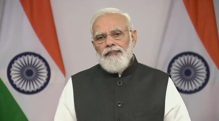 Prime Minister Narendra Modi during the address on Friday.