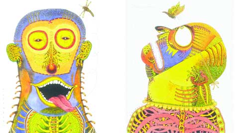 Using pen and ink, artist Soumen Bhowmick takes on the mantle of  a social activist.