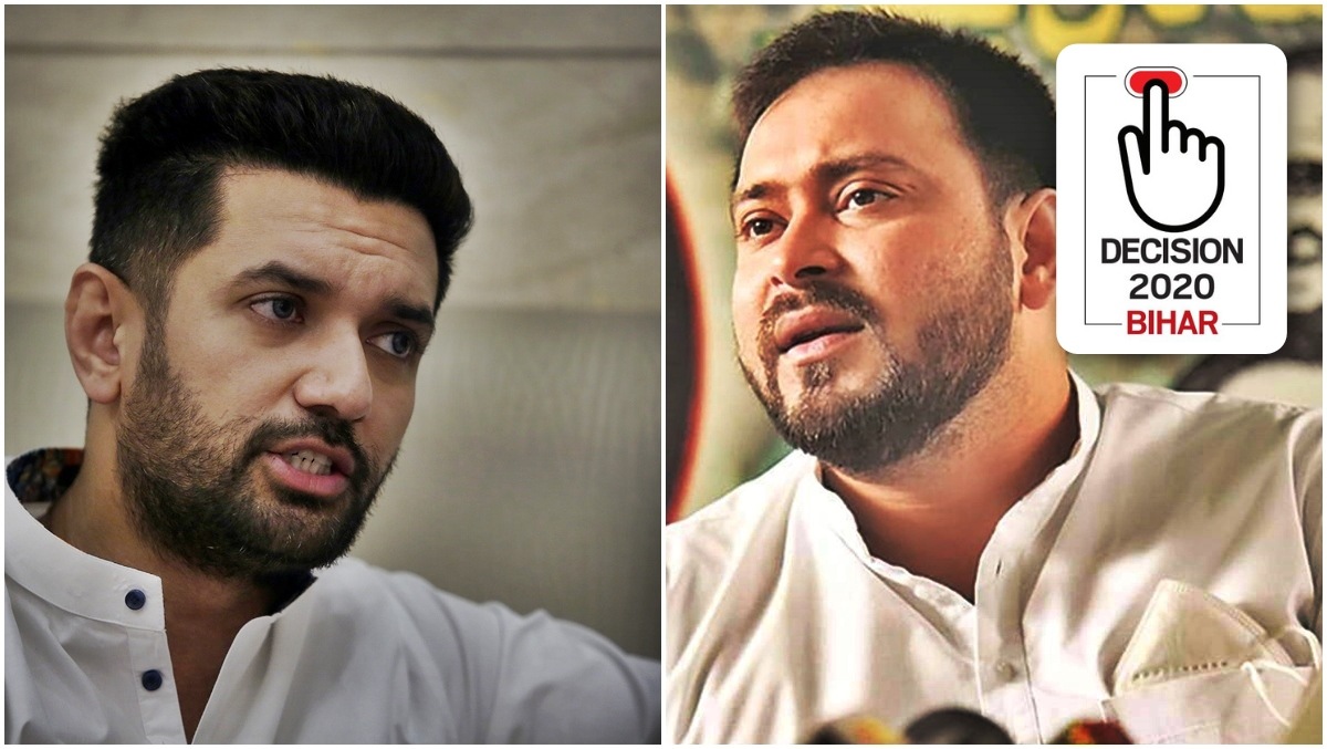 It is worth recalling that among the senior Bihar leaders, it was only Tejashwi who reached out to Chirag after Ram Vilas Paswan's mortal remains arrived at Patna airport.  (Photo: Express/PTI)