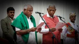 Yeddyurappa's swearing-in reactions LIVE: BSY's swearing-in comes a day after the Governor Valubhai Vala invited the BJP to form government in the state.