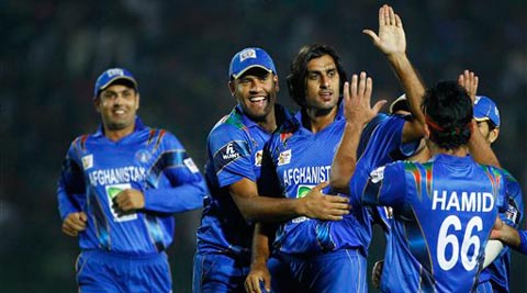 Rahman tried to change the course of the game with a few lusty blows towards the end but his efforts could not stop Afghanistan from creating a cricketing history. (AP)