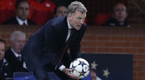 David Moyes said that he was thrilled Manchester United were in the Champions League quarterfinals and it did not matter who they drew. (Reuters) 