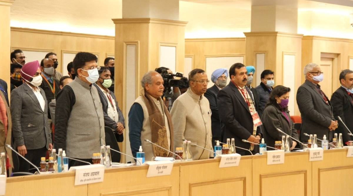  Union ministers observe silence to mourn farmers who died during protest