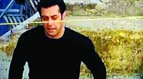 On the run: Salman Khan in a chase scene