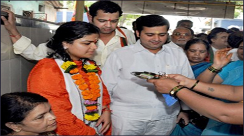 Poonam is the BJP candidate taking on the sitting Congress MP Priya Dutt from Mumbai North-West Lok Sabha constituency.