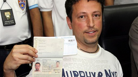 Italian Luigi Maraldi, left, whose stolen passport was used by a passenger onboard the missing Malaysian airliner. (AP)