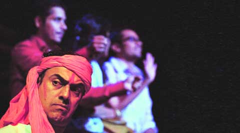 Rajit Kapur  in  a scene from the play
