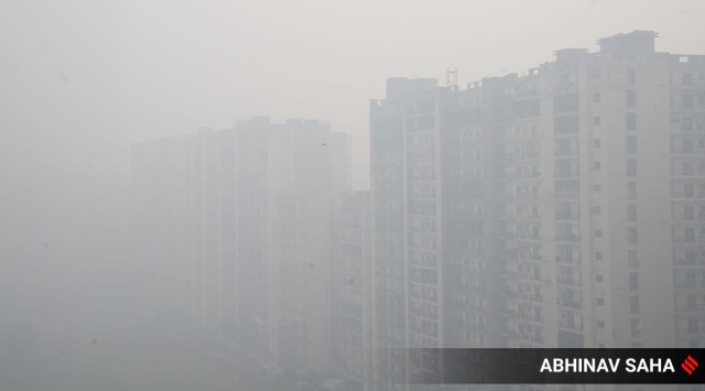 In Noida on November 3. (Express Photo: Abhinav Saha)