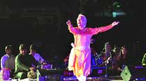 Pandit Birju Maharaj during his performance in the city
