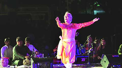 Pandit Birju Maharaj during his performance in the city