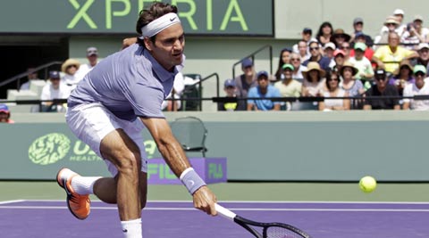 Roger Federer defeated Thiemo de Bakker 6-3, 6-3 in round three (AP)