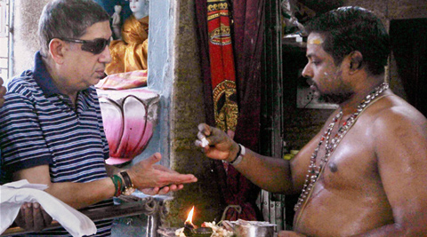 On the day the SC asked him to step down, N Srinivasan visited a temple in Chennai. (PTI)