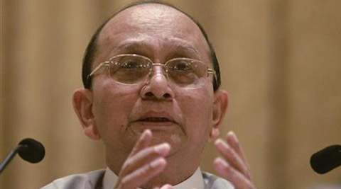 President Thein Sein, a general-turned-reformer, reaffirmed his support for a "strong" military in the former junta-run country. (Reuters)