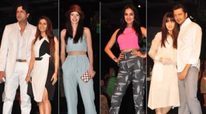 Lovevbirds Armaan-Tanishaa, Kalki, Genelia at Lakme Fashion Week 2014