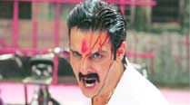 Jimmy Sheirgill who plays a gangster in the film in a violent mood