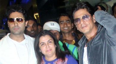 How Shah Rukh Abhishek Pulled April Fools Prank On Director Farah Khan Entertainment News The Indian Express