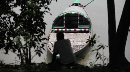 River Hooghly in Kolkata  A boatman at Prinsep Ghat in Kolkata  (Subham Dutta) 