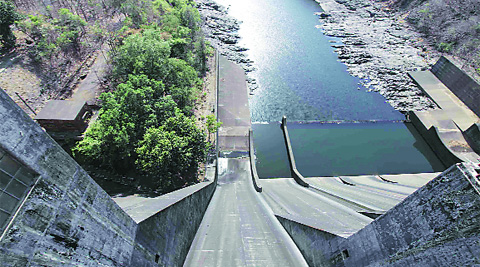 Civic officials say water levels at the Modak Sagar dam dropped while carrying out tunnel work there. express