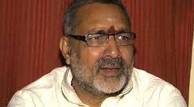 Self-cooling jacket, giriraj singh, Micro, Small and Medium Enterprises minister, MSME minister, self-cooling jacket launched, cooling jacket launched, cooling jacket launch, india business, business news, indian express news