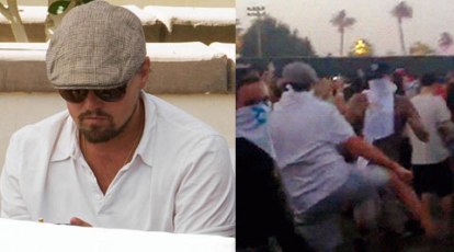 Leonardo DiCaprio Dancing at Coachella 2014