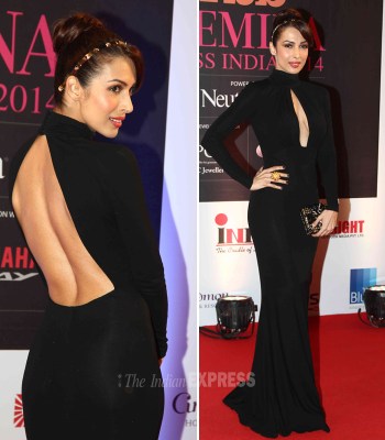 sachin and babi light blue dress Malaika Arora looks nothing short of perfection in this stunning red Amit  Aggarwal outfit main image 1