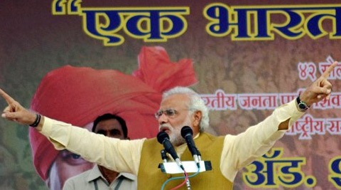 "The country has to be saved from the hands of these black magicians, who have blindfolded the people and ruined the country," Modi said. (PTI)