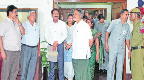 Najeeb Jung at the Secretariat on Wednesday