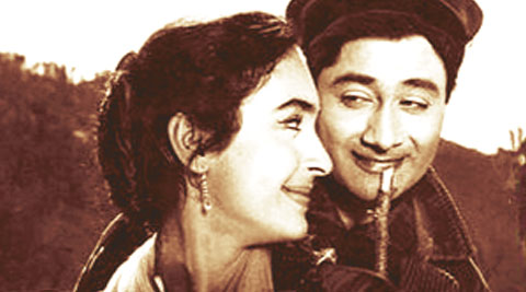 Evergreen Dev Anand and Nutan in Paying Guest.