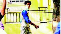 Ranbir Kapoor sporting the 60s look for a scene in Bombay Velvet