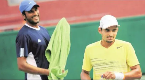India will choose between Saketh Myneni (L) and Sanam Singh for Friday's second singles rubber against South Korea. 