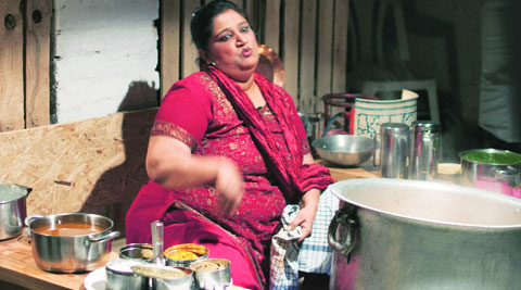 Seema Pahwa in a scene from the play.