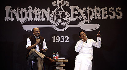 We are still in government and we actors are still active in public life: P. Chidambaram. Express Photo: Praveen Khanna