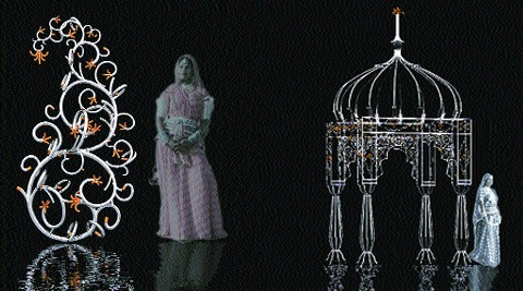 Alex Davis’ works titled Chattri; Paisley.