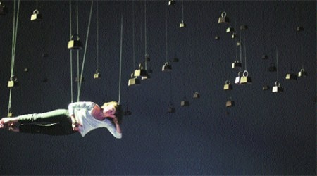 French dancer Julie Nioche turned a dream of floating in space into a piece titled Nos Solitude.