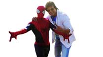 Vivek Oberoi with Spiderman