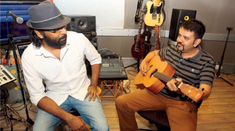 Vocalist K Mohan (left) and lead guitarist Koco of Agnee