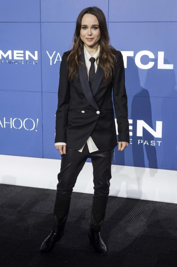 ellen page blue dress ELLEN Jacket  the Blue suit